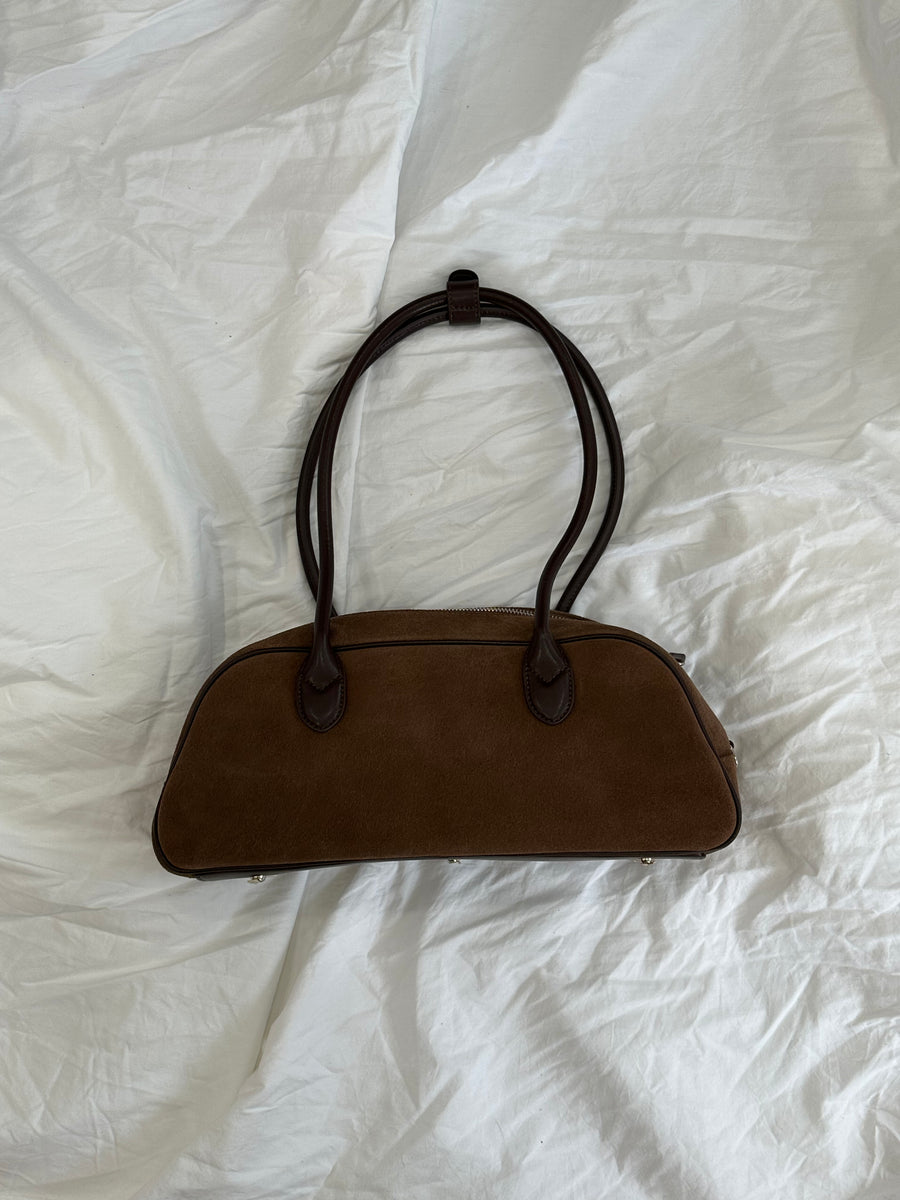 Suede Baguette Bag