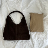 Suede Hobo Bag