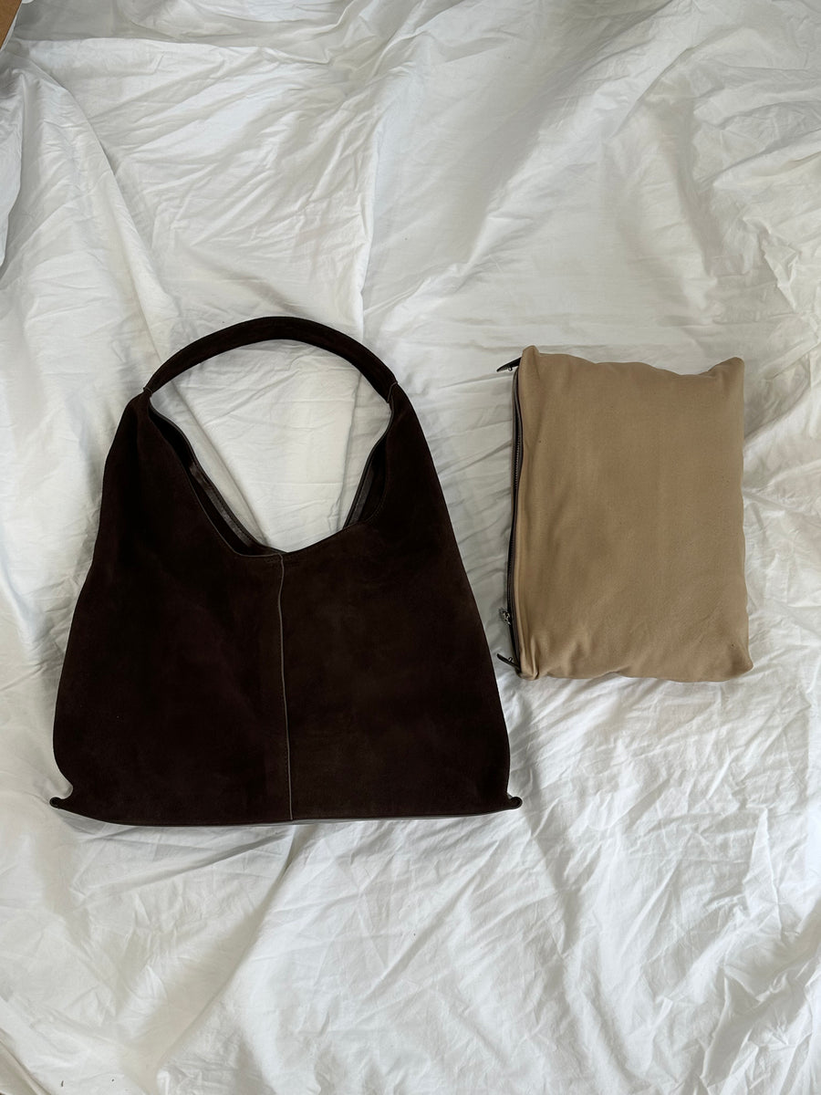 Suede Hobo Bag