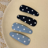 Solid Denim Hair Clip