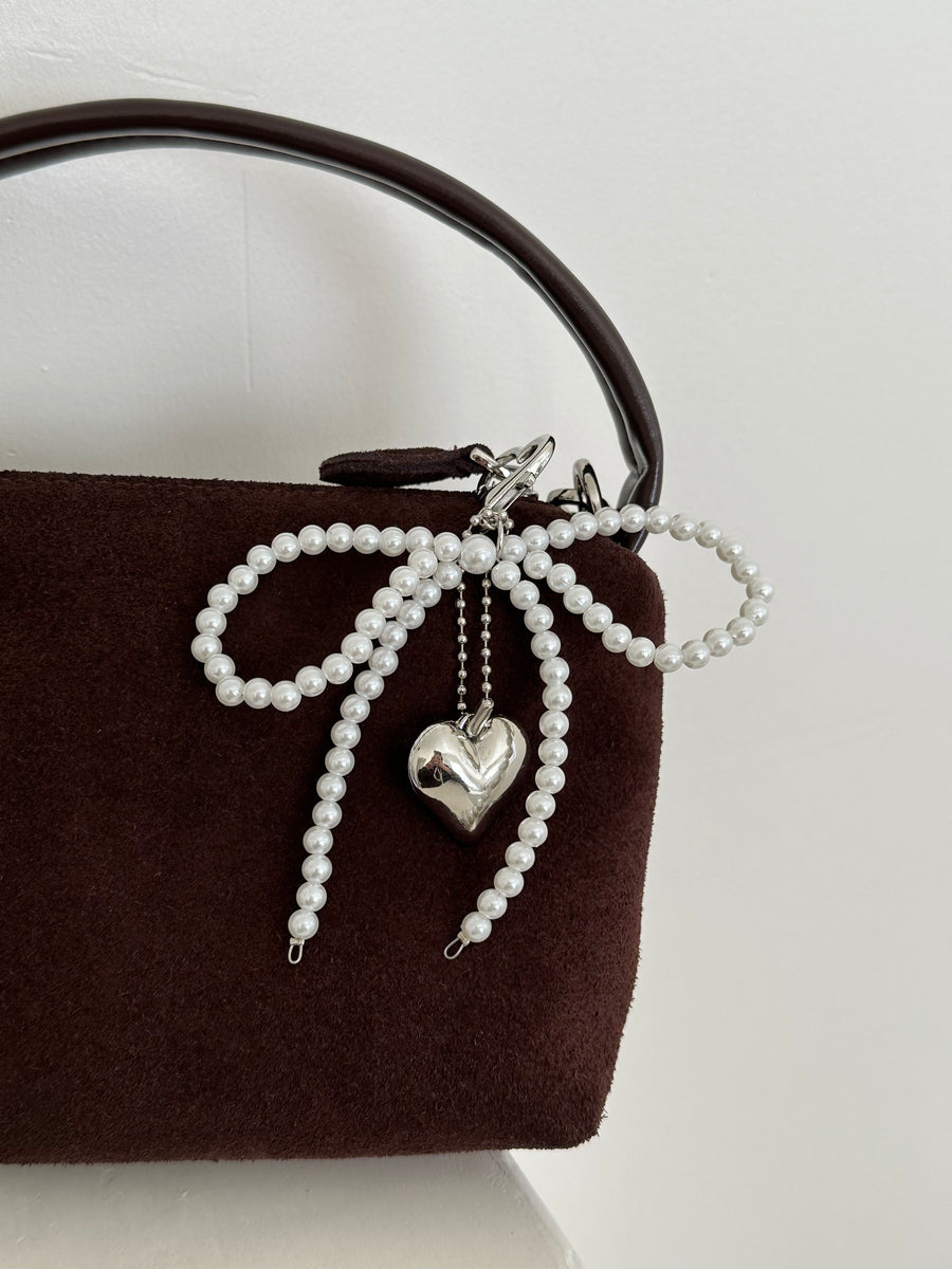 Pearl Bow Keychain