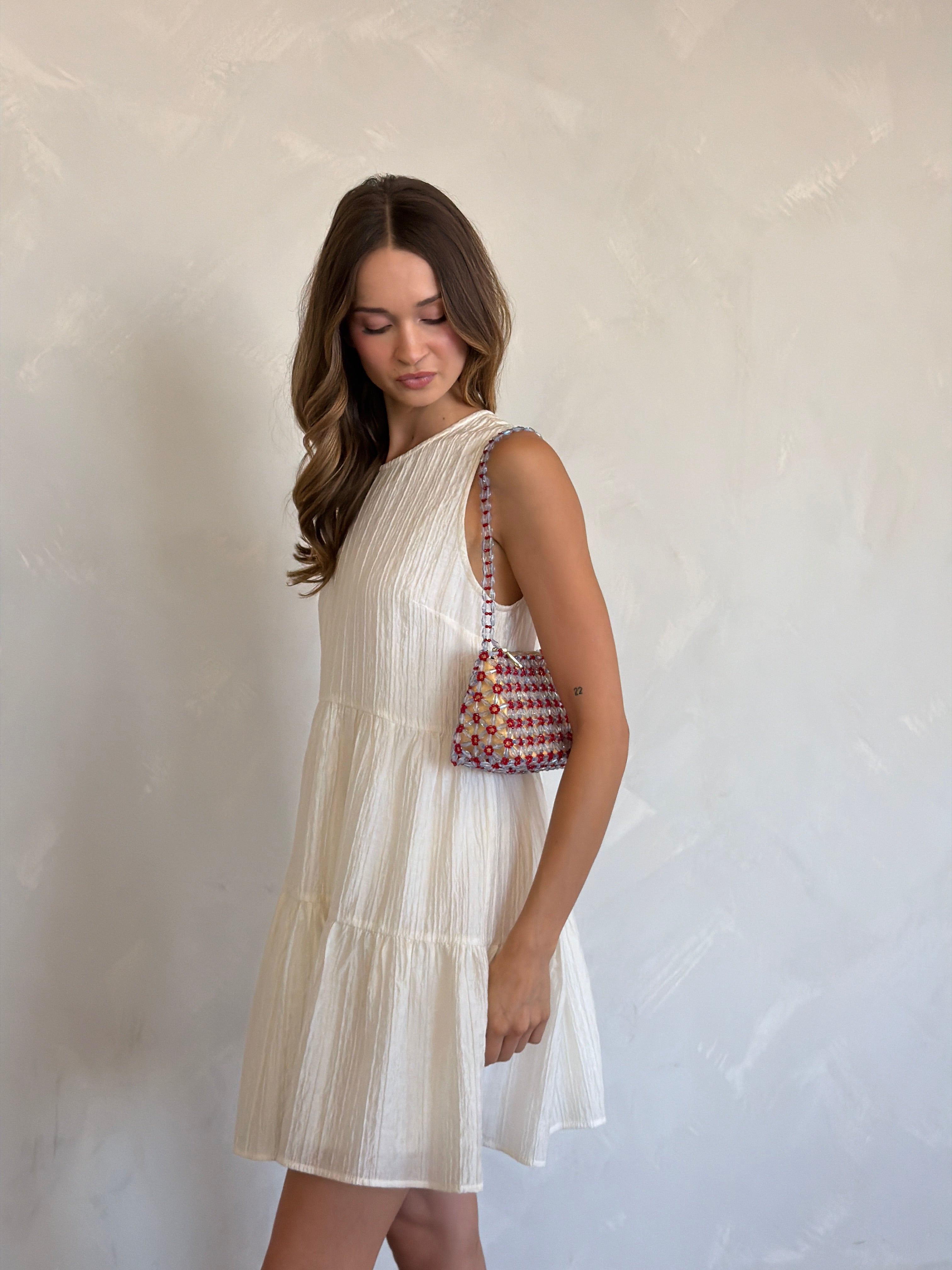 Mini Flower Beaded Bag