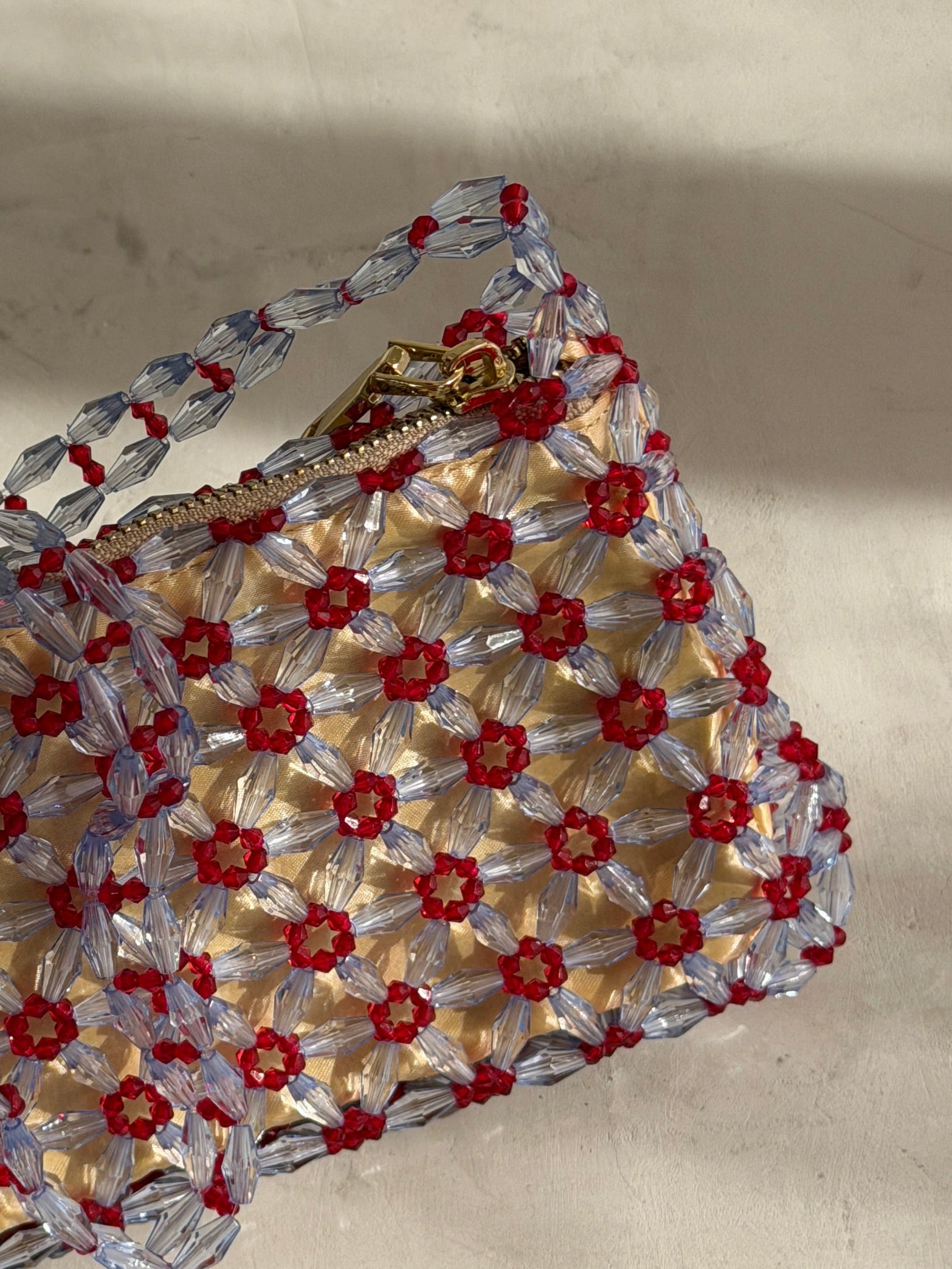 Mini Flower Beaded Bag