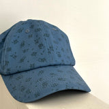 Denim Floral Cap