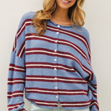 Varsity Striped Piper Cardigan