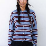Varsity Striped Piper Cardigan