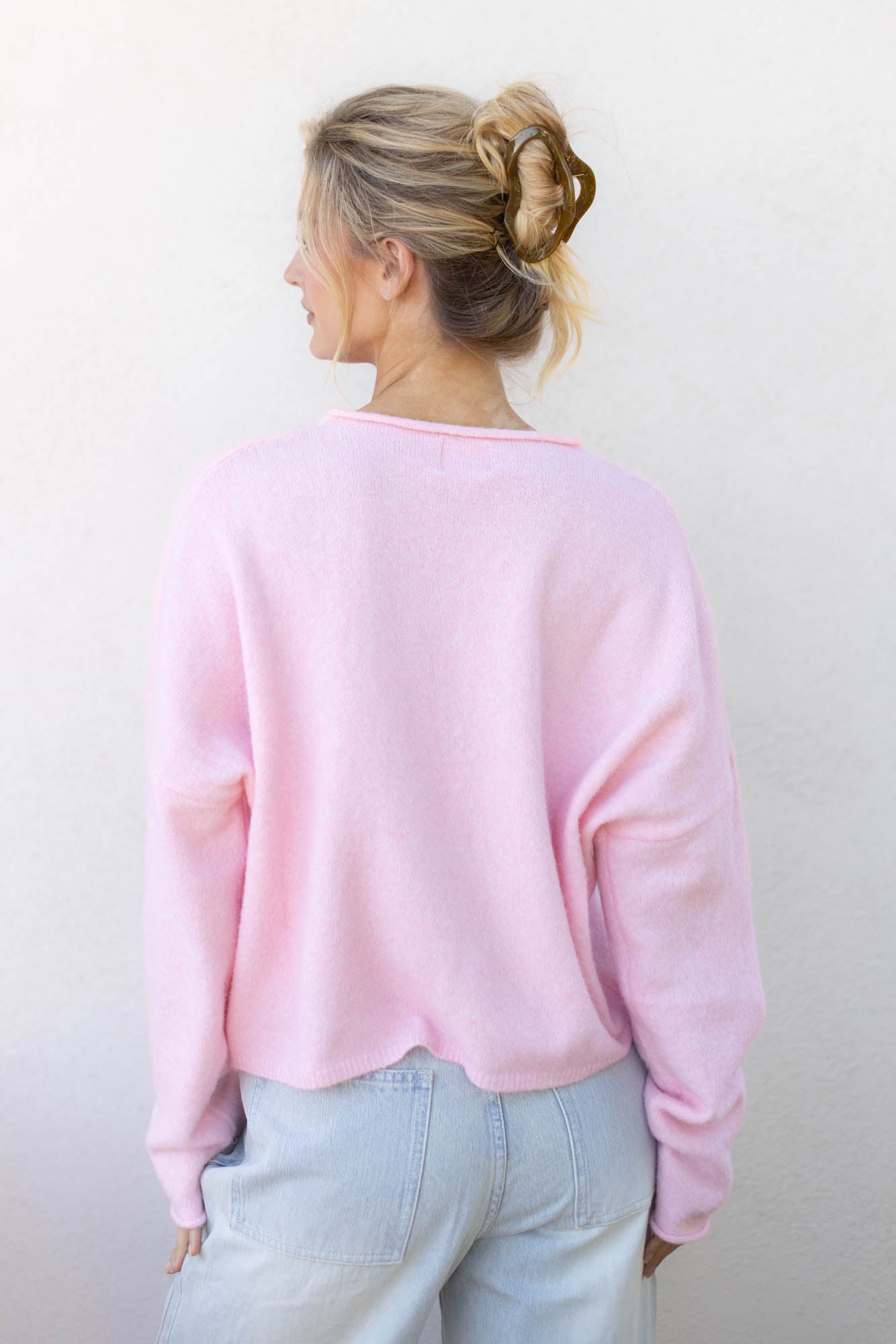 Baby Pink Piper Cardigan