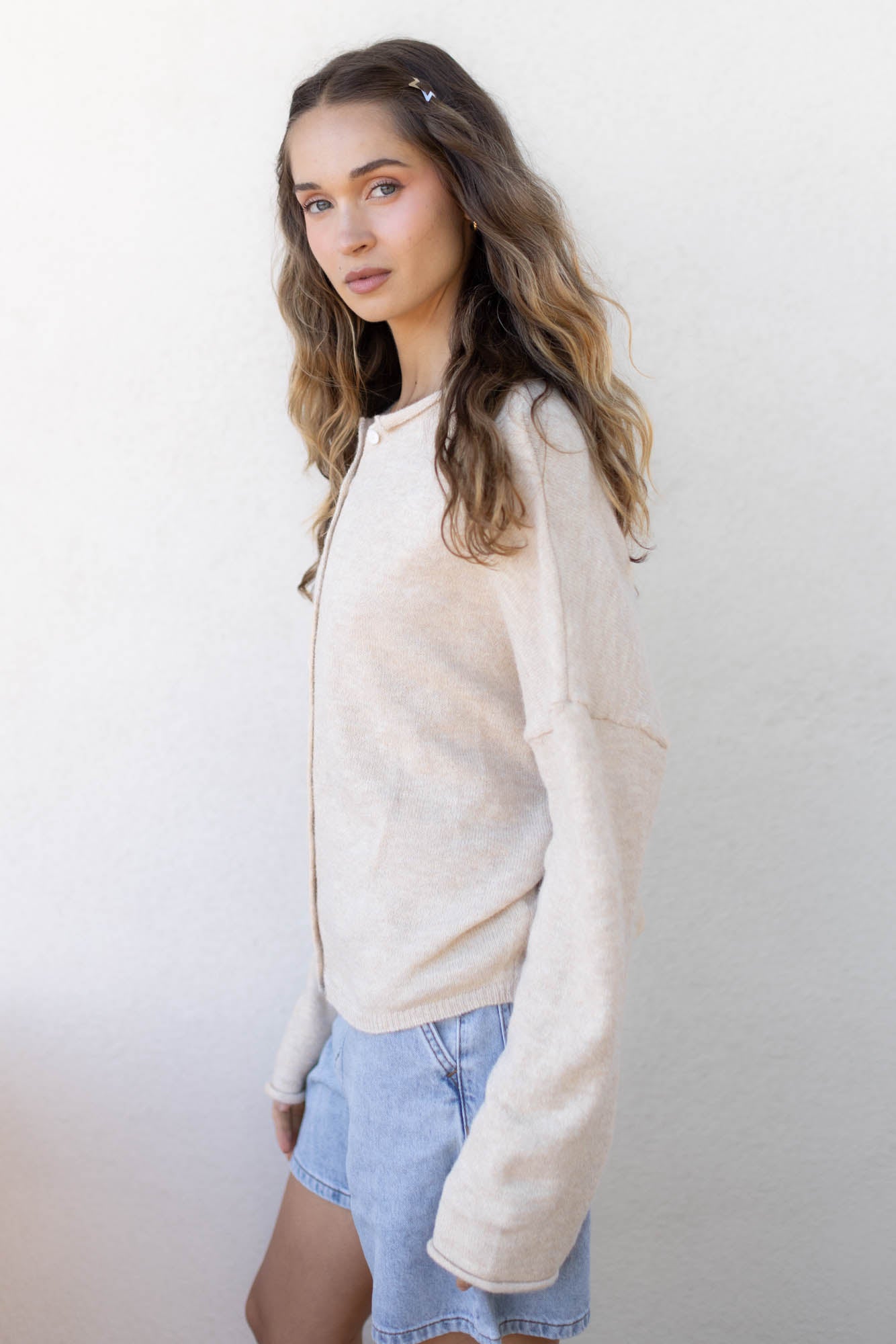 Natural Piper Cardigan