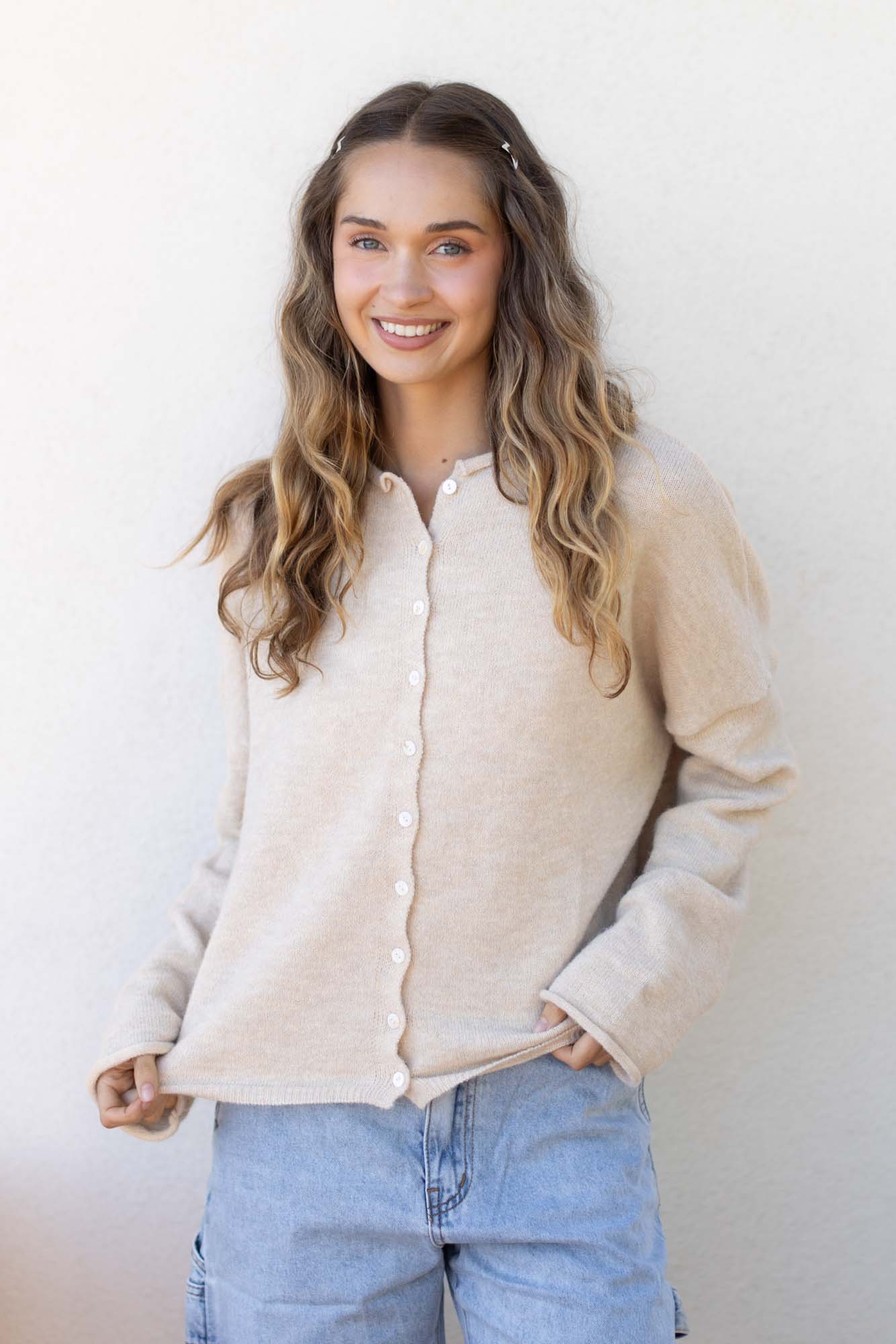 Natural Piper Cardigan