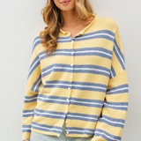 Varsity Striped Piper Cardigan