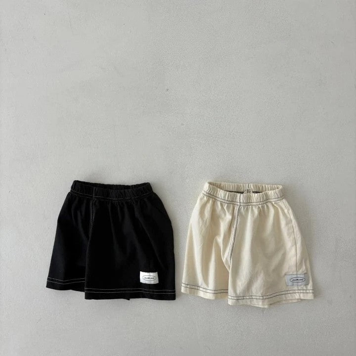 Contrast Stitch Shorts