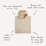 Mushie: Bear Poncho Towel