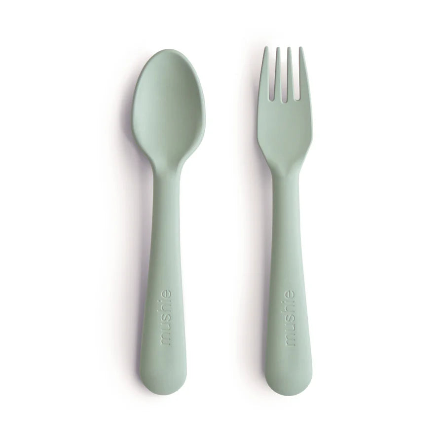Mushie: Fork and Spoon Set