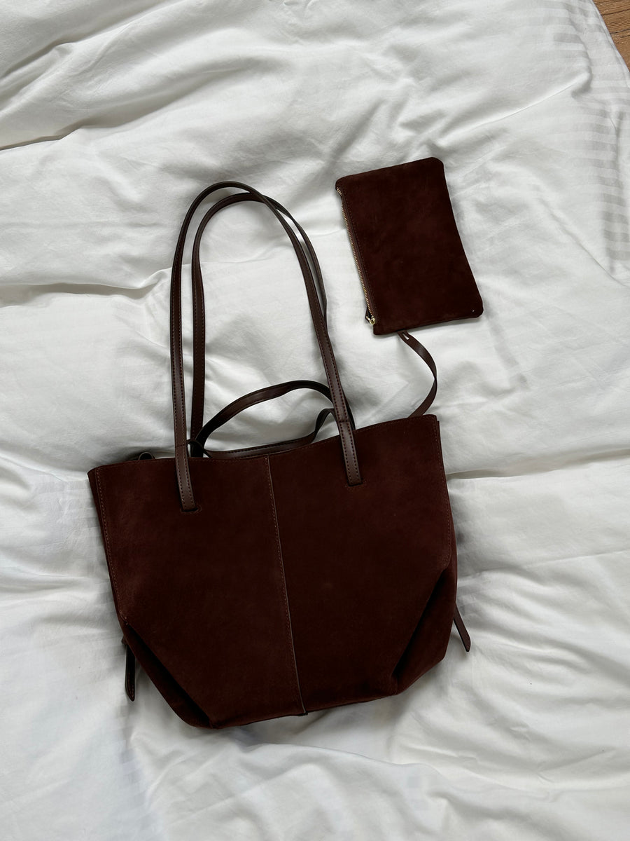 Suede Accordion Bag