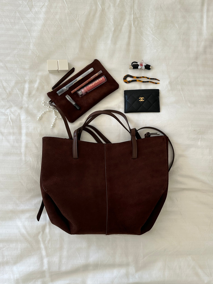 Suede Accordion Bag