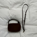 Suede Mini Clutch Bag