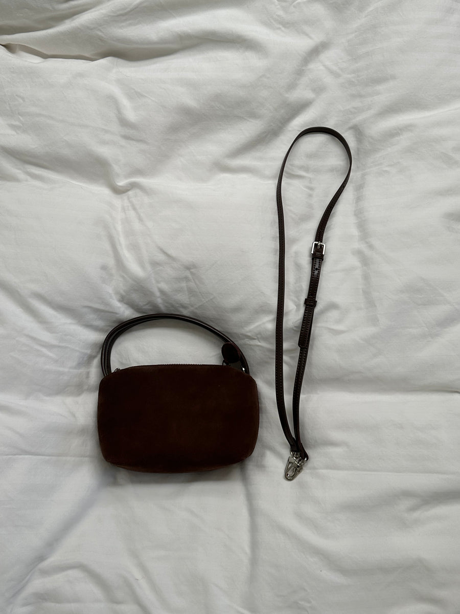 Suede Mini Clutch Bag