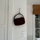 Suede Mini Clutch Bag