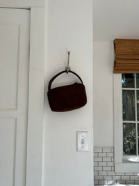 【ffroi】suede box clutch large Suede Mini Clutch Bag – thethingsbetween