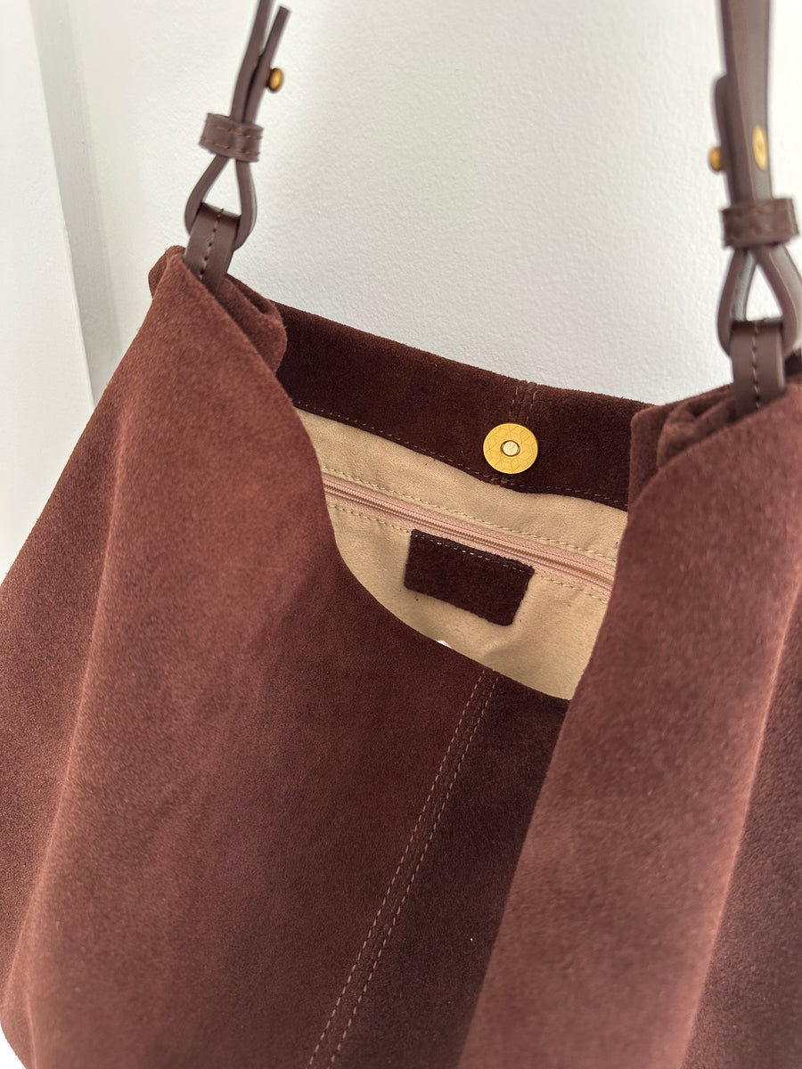 Suede Tote Bag