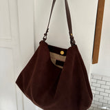 Suede Tote Bag