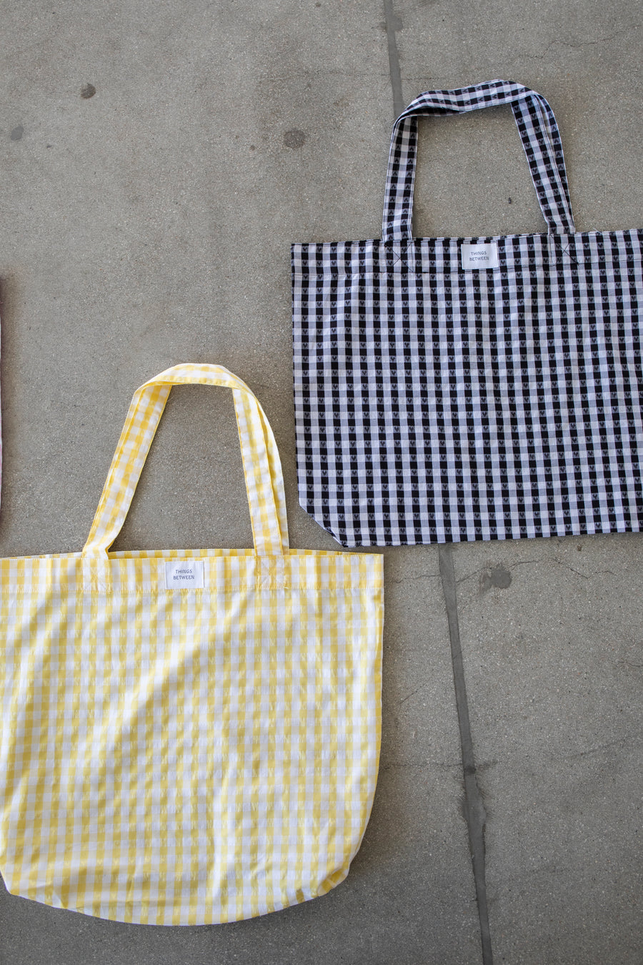 Heart Gingham Tote Bags