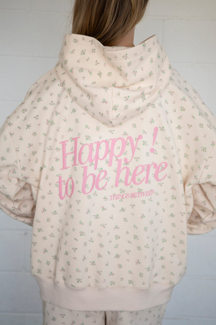 Happy To Be Here Hoodie Set
