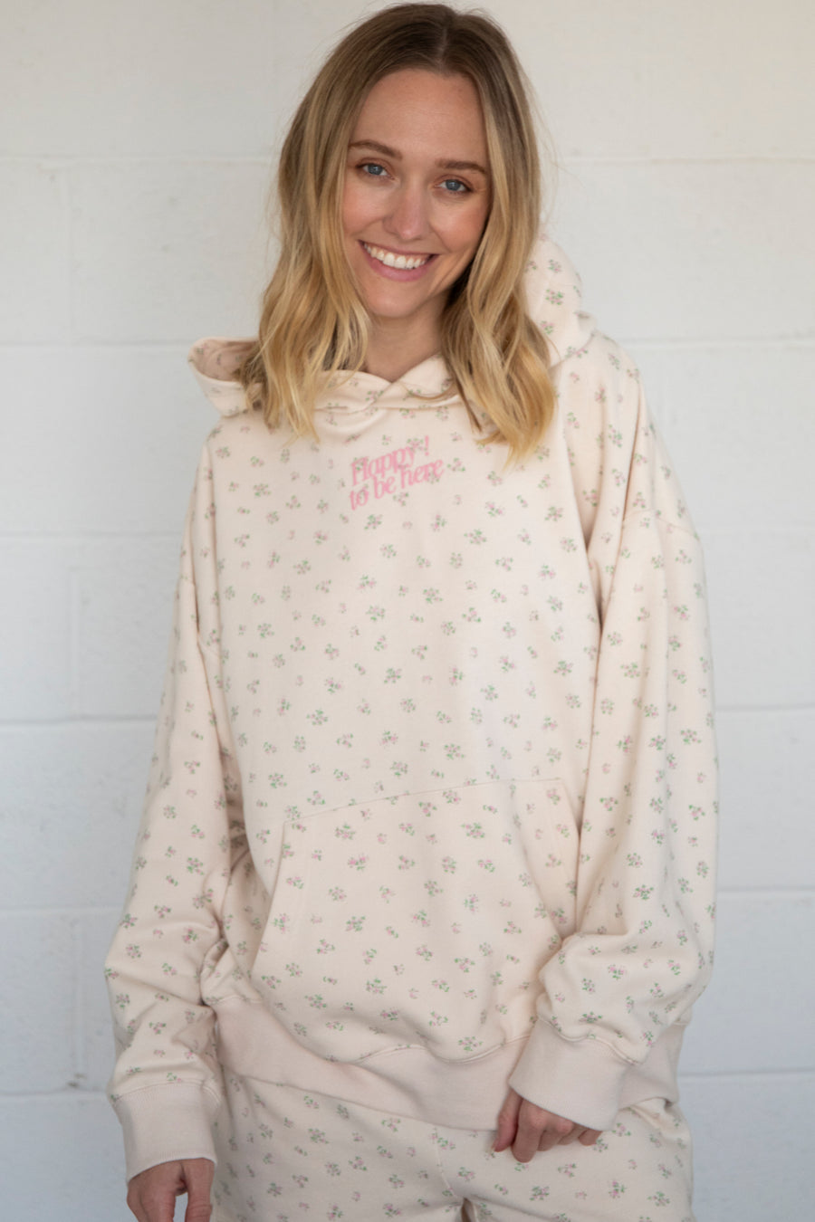 Happy To Be Here Hoodie Set