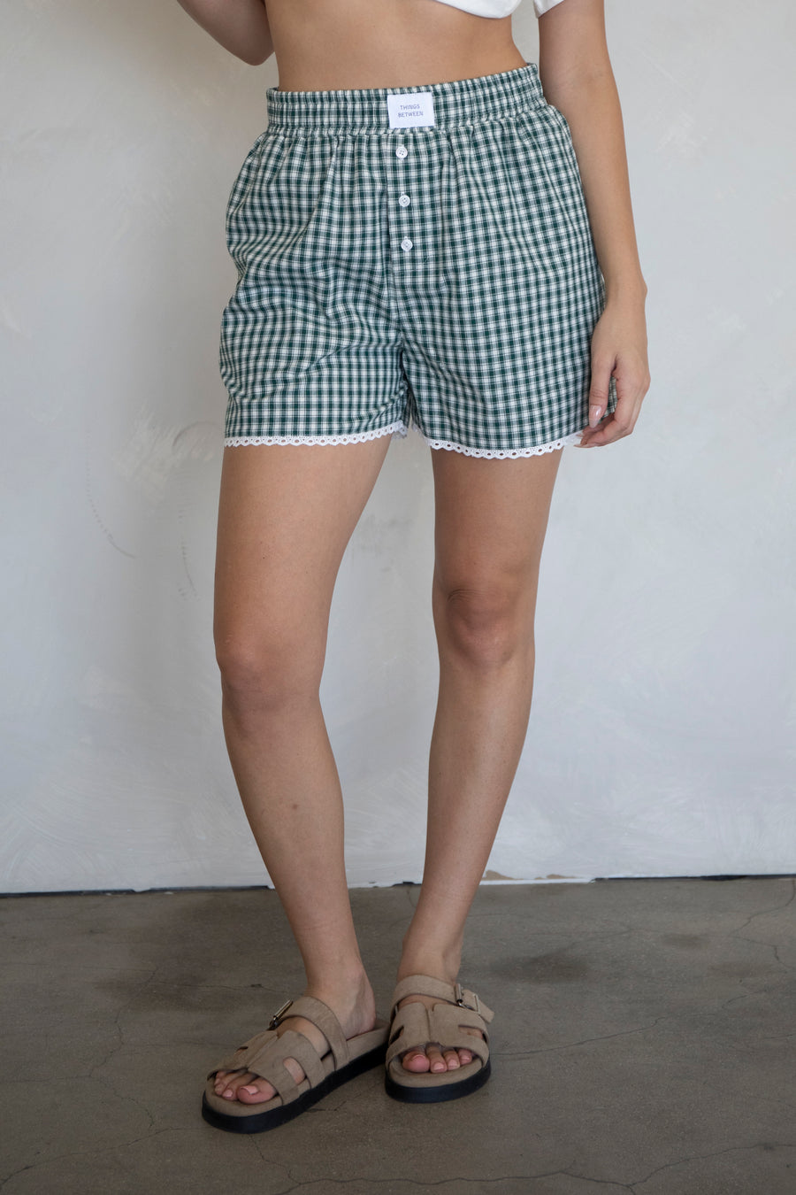 Lacey Gingham Boxer Shorts