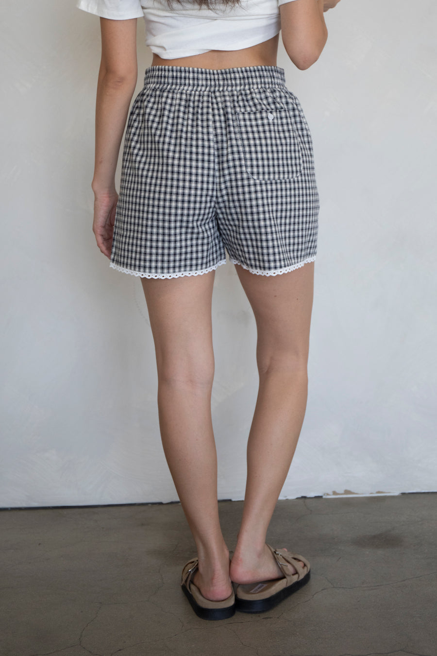 Lacey Gingham Boxer Shorts