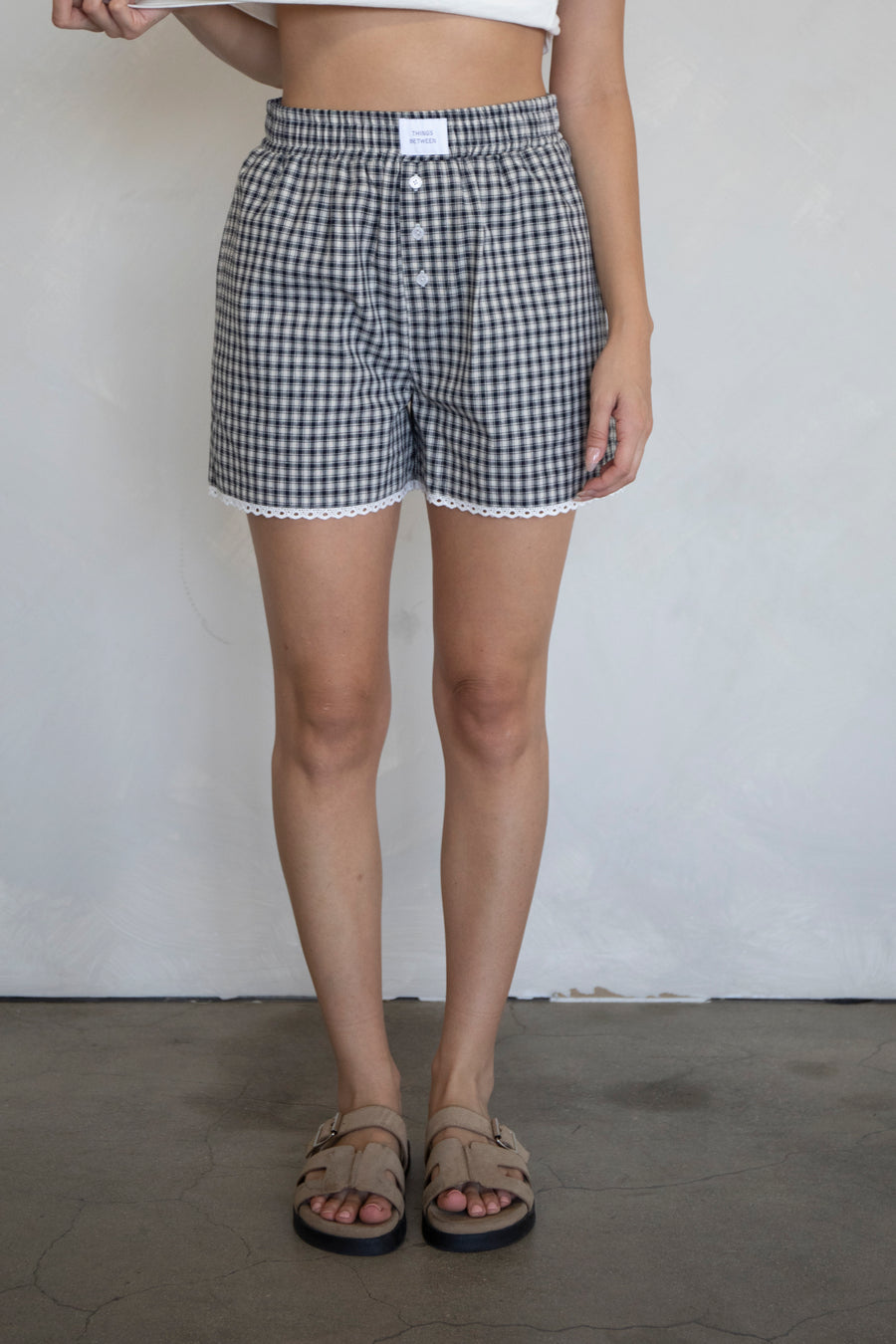 Lacey Gingham Boxer Shorts