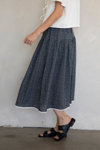 【I AM MARI】Burkid Shirring T-Shirt Skirt Set Marnie Midi Skirts - Cement | O'Neill
