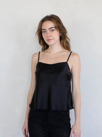 【新品】SEA HEAVY SATIN DOLA CAMISOLE Aoulaydo Women? Sleeveless Camisole Blouses Silk Layered