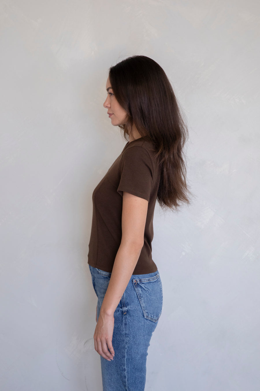 Basic Ribbed Crop Tee