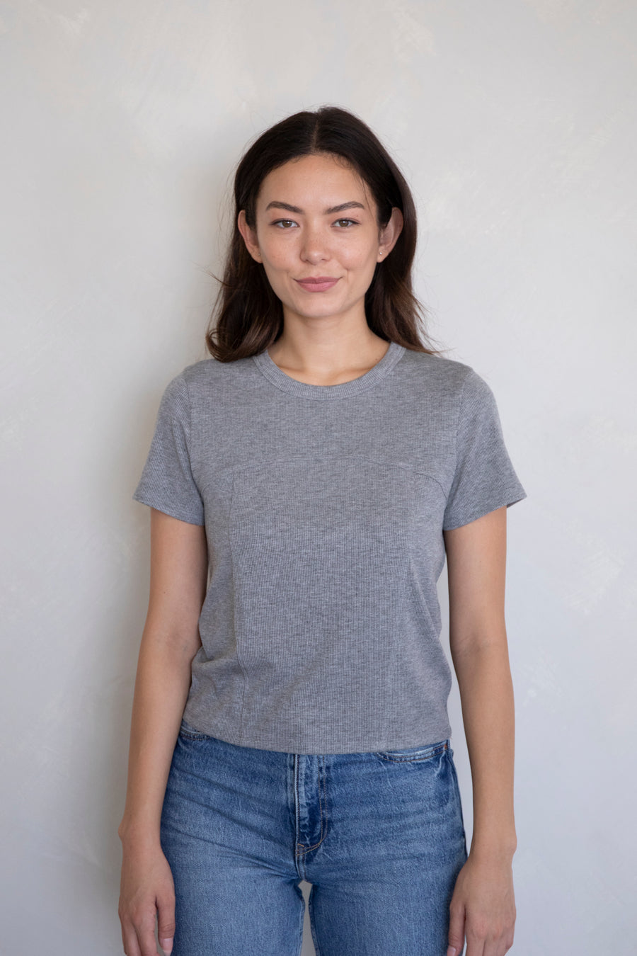 Basic Ribbed Crop Tee