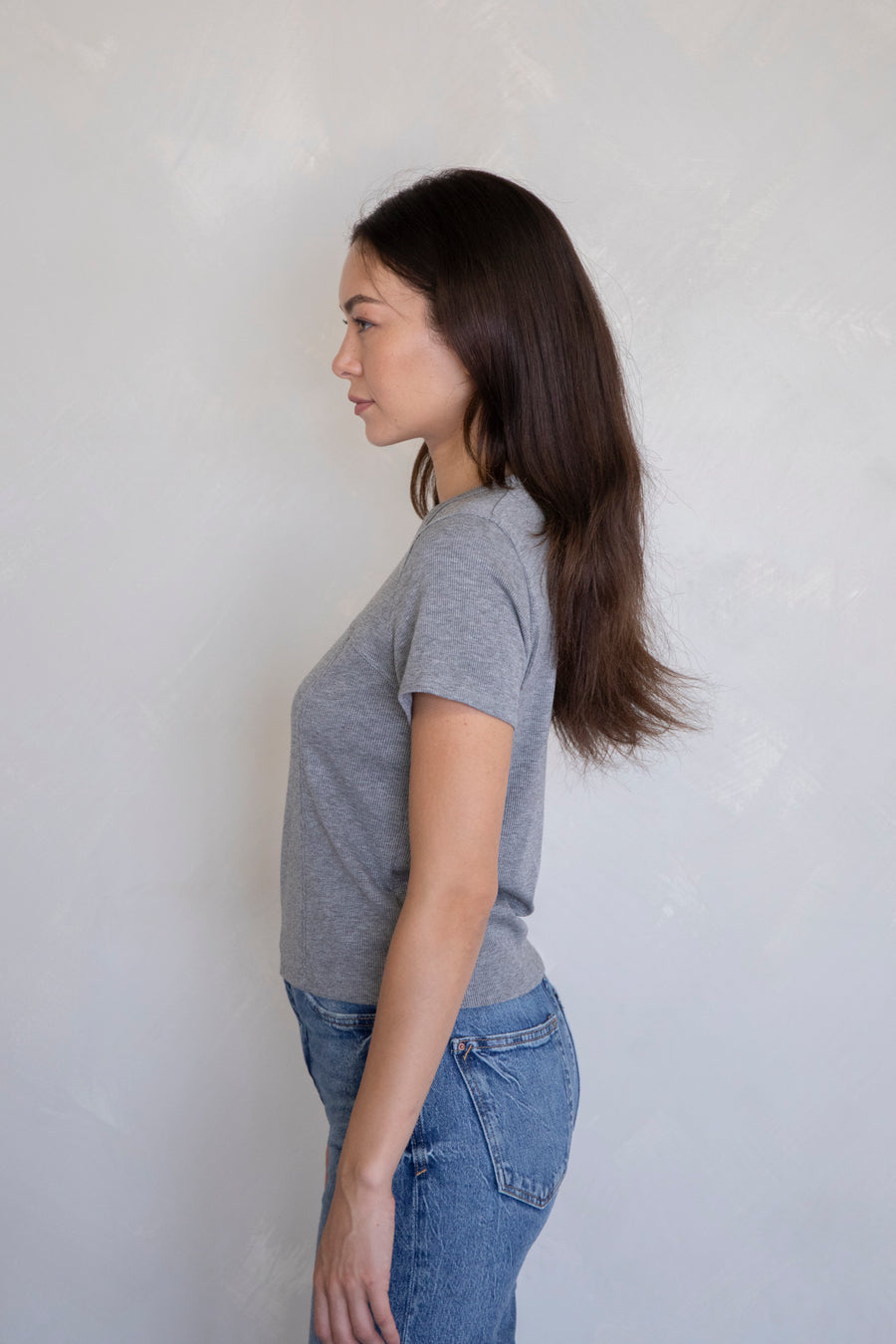 Basic Ribbed Crop Tee