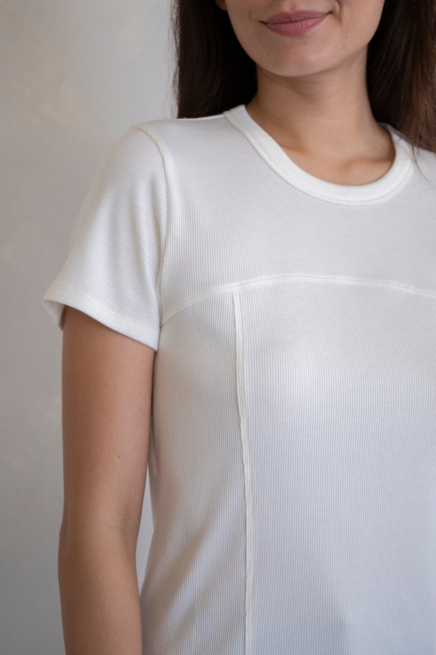 Basic Ribbed Crop Tee