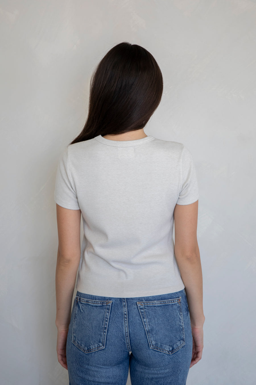 Basic Ribbed Crop Tee