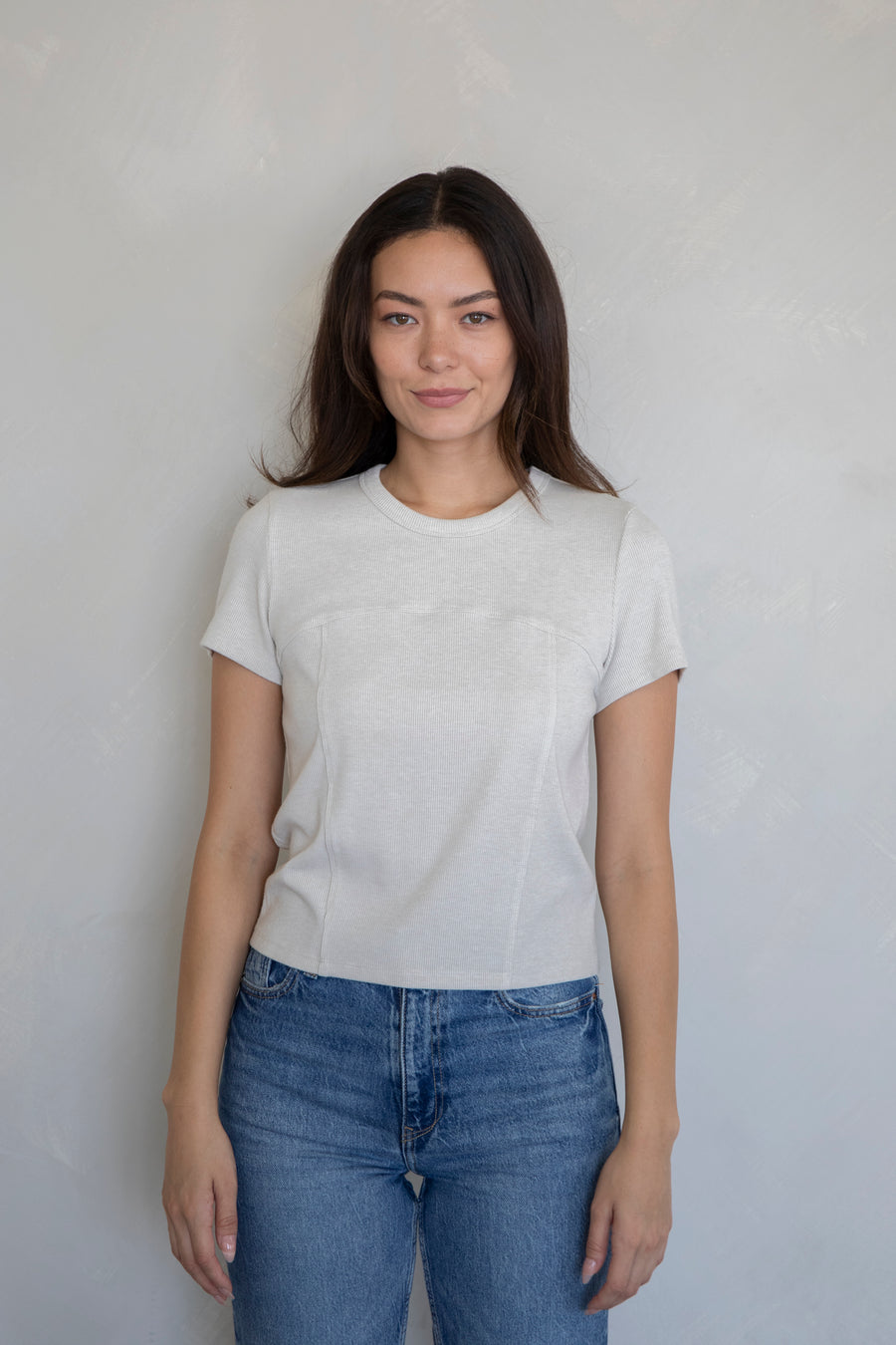 Basic Ribbed Crop Tee