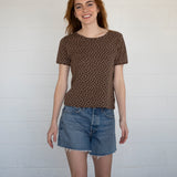 Floral Pointelle Tee
