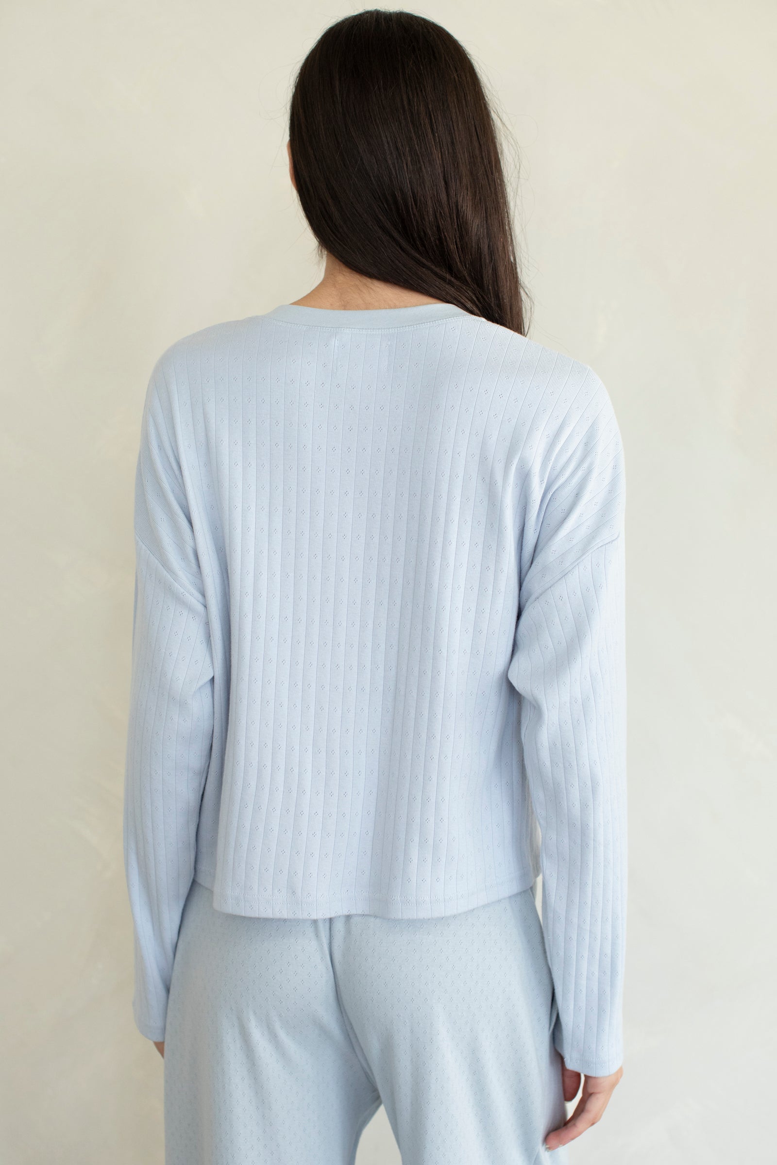 Pointelle Henley Top