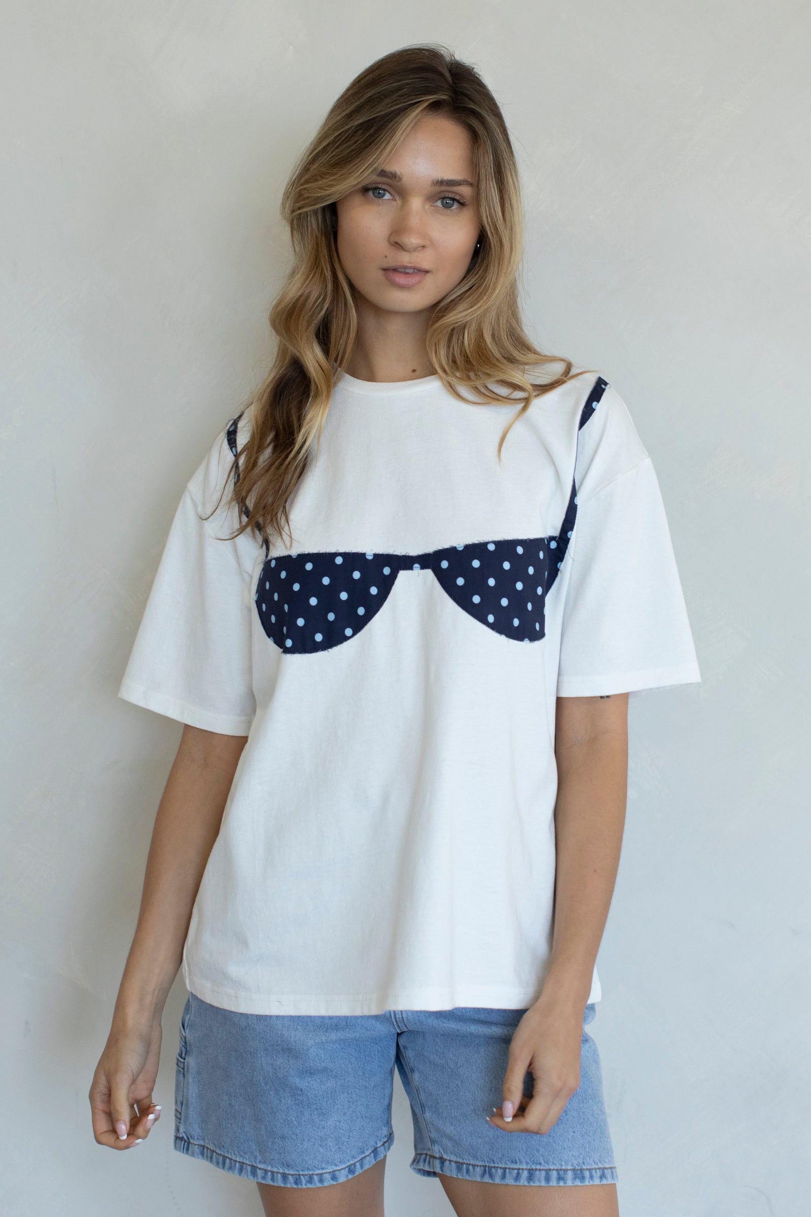 Sandy Polka Dot Bikini Tee
