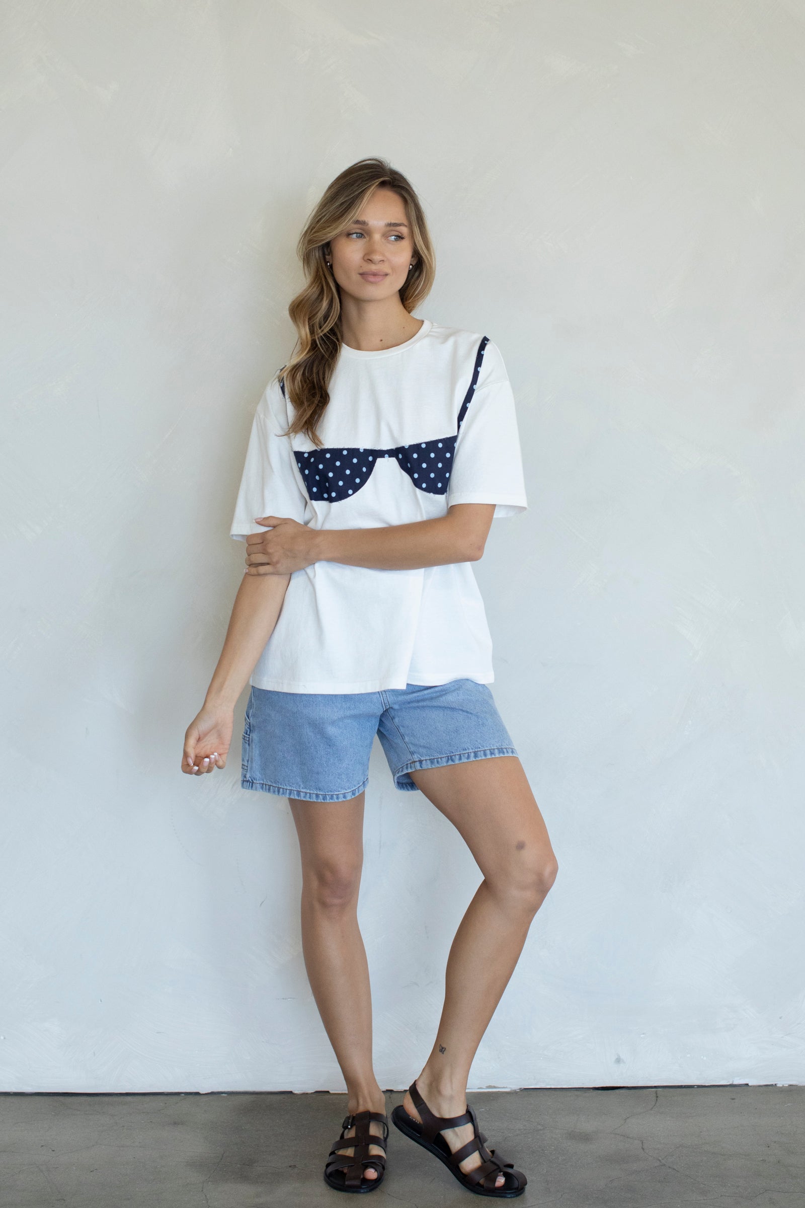 Sandy Polka Dot Bikini Tee