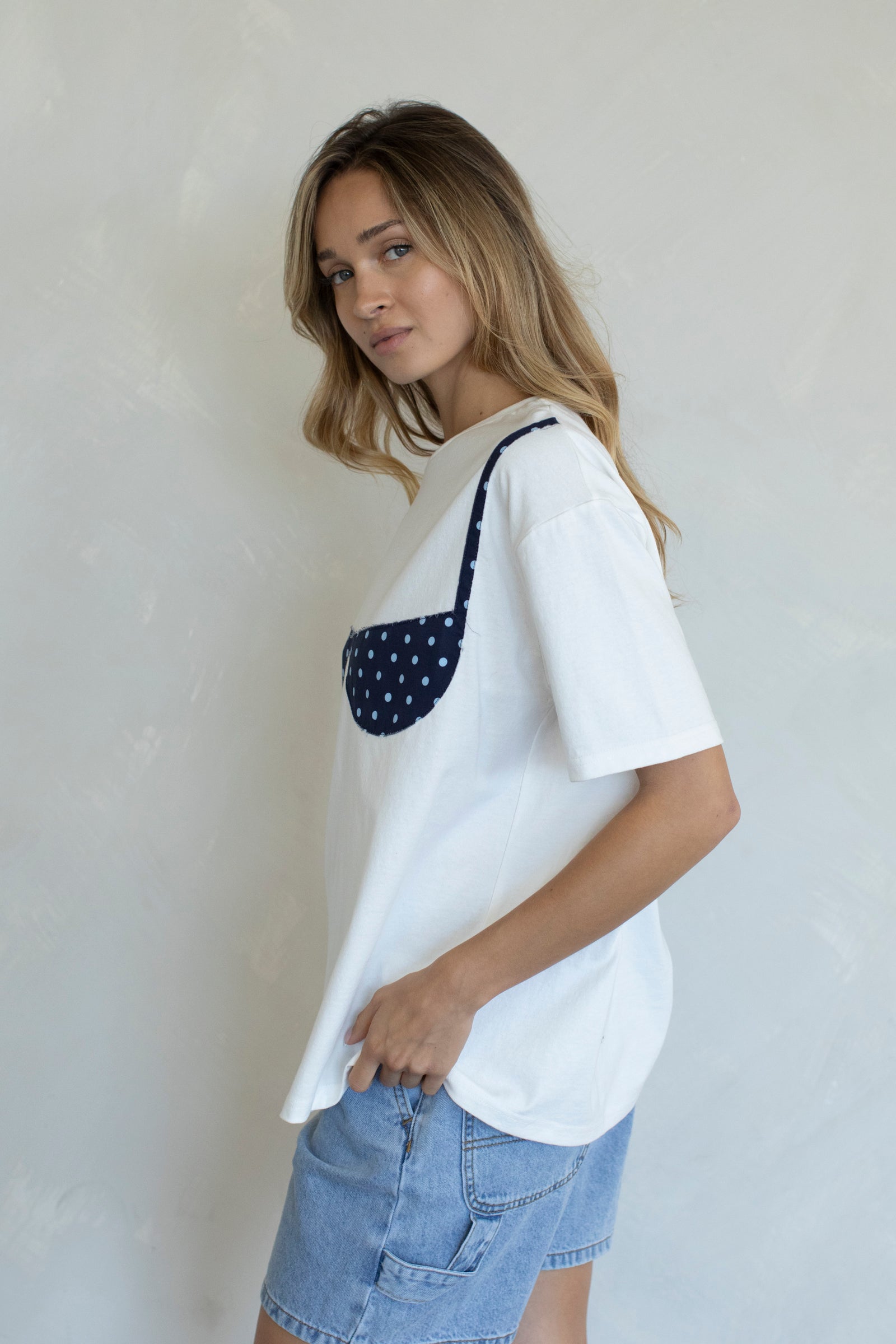 Sandy Polka Dot Bikini Tee