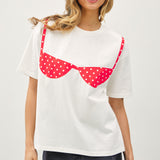 Sandy Polka Dot Bikini Tee
