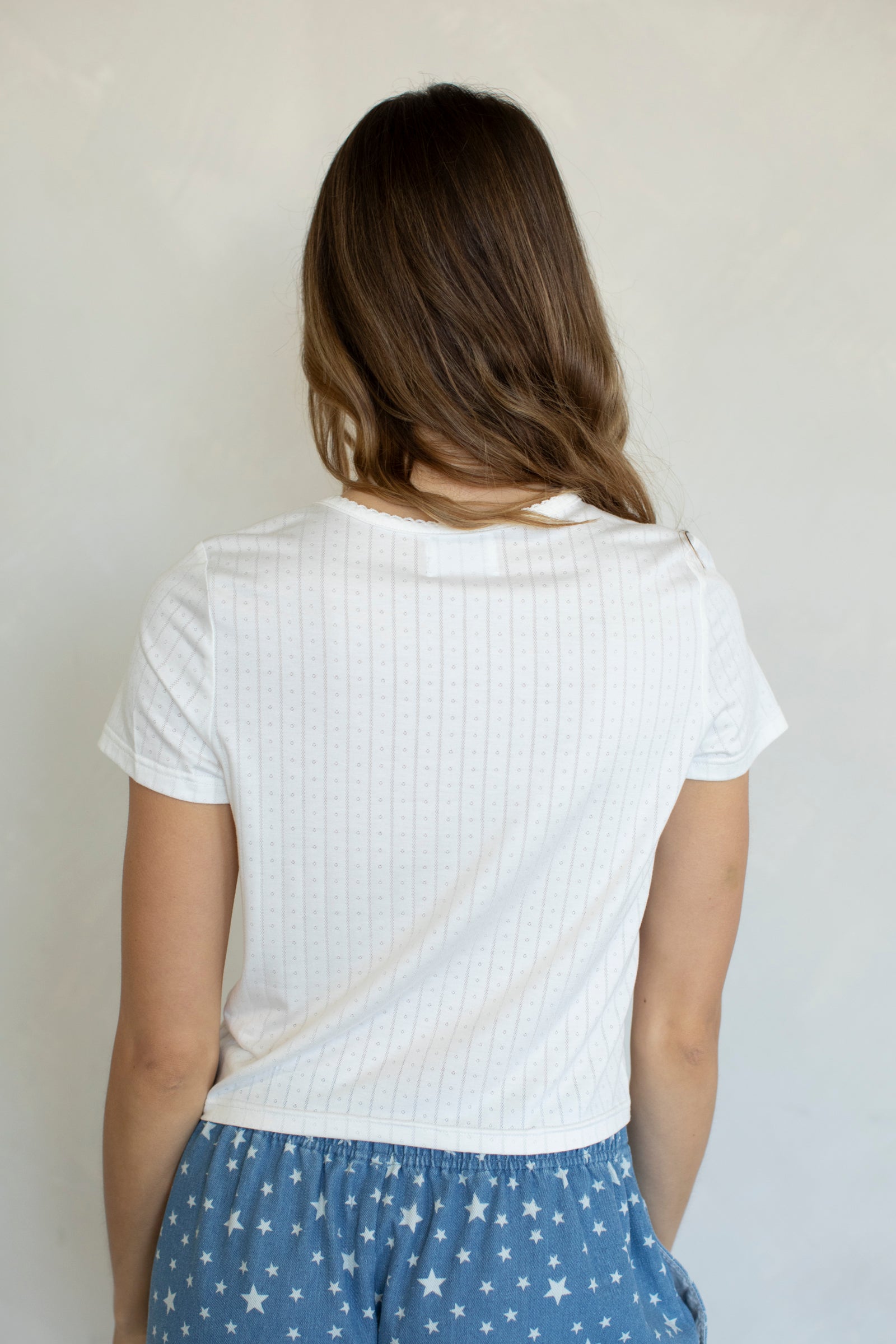 Danna Pointelle Tee