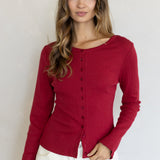Rina Pointelle Long Sleeve Top