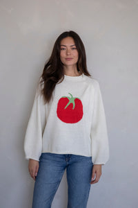 売れ筋商品|||ヤス ニット&セーター レディース アウター YASTRIO PULLOVER  - Jumper - birch/dianthus/cherry tomato YAS YASTRIO - Jumper - birch/dianthus/cherry tomato/off