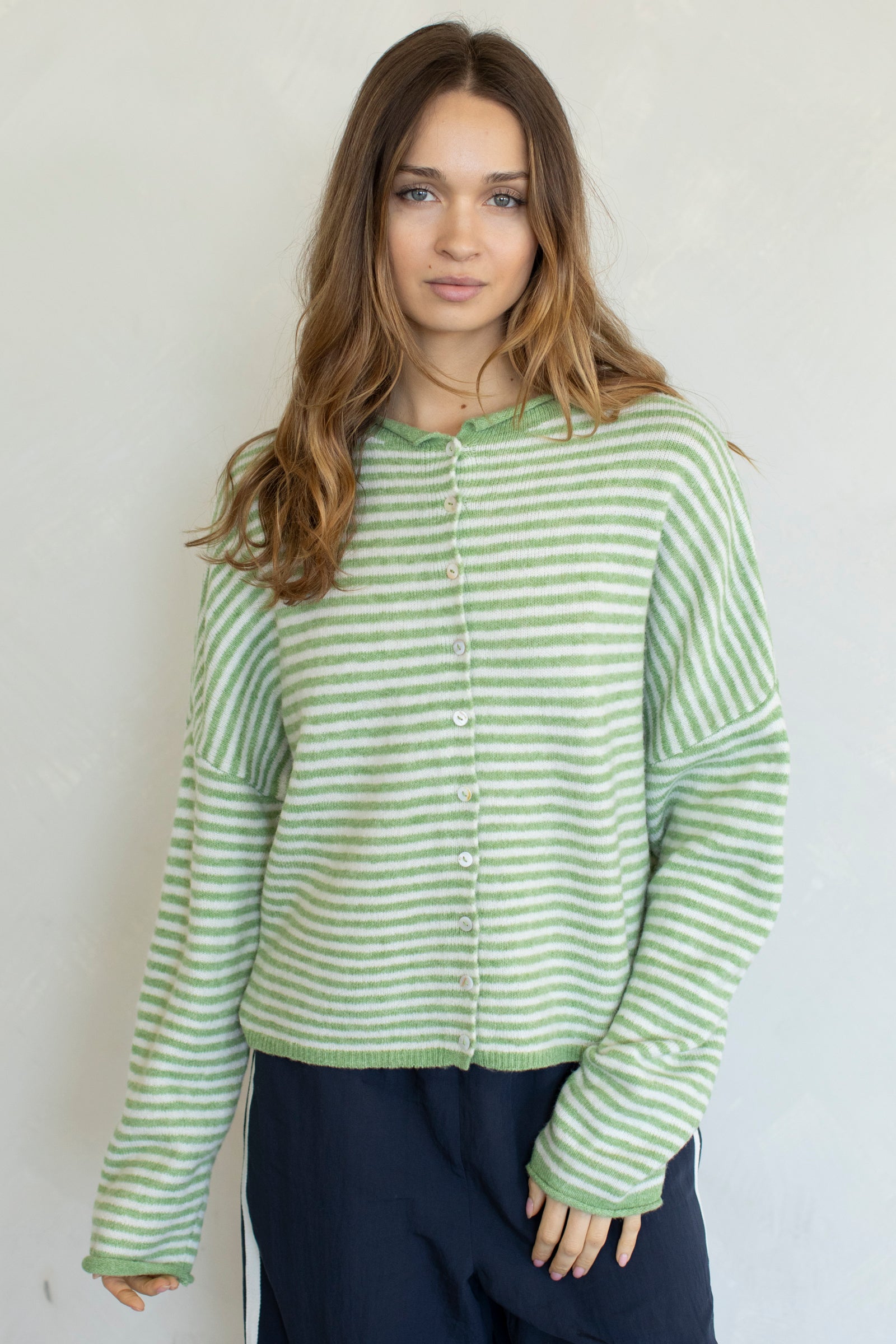 Mini Striped Piper Cardigan
