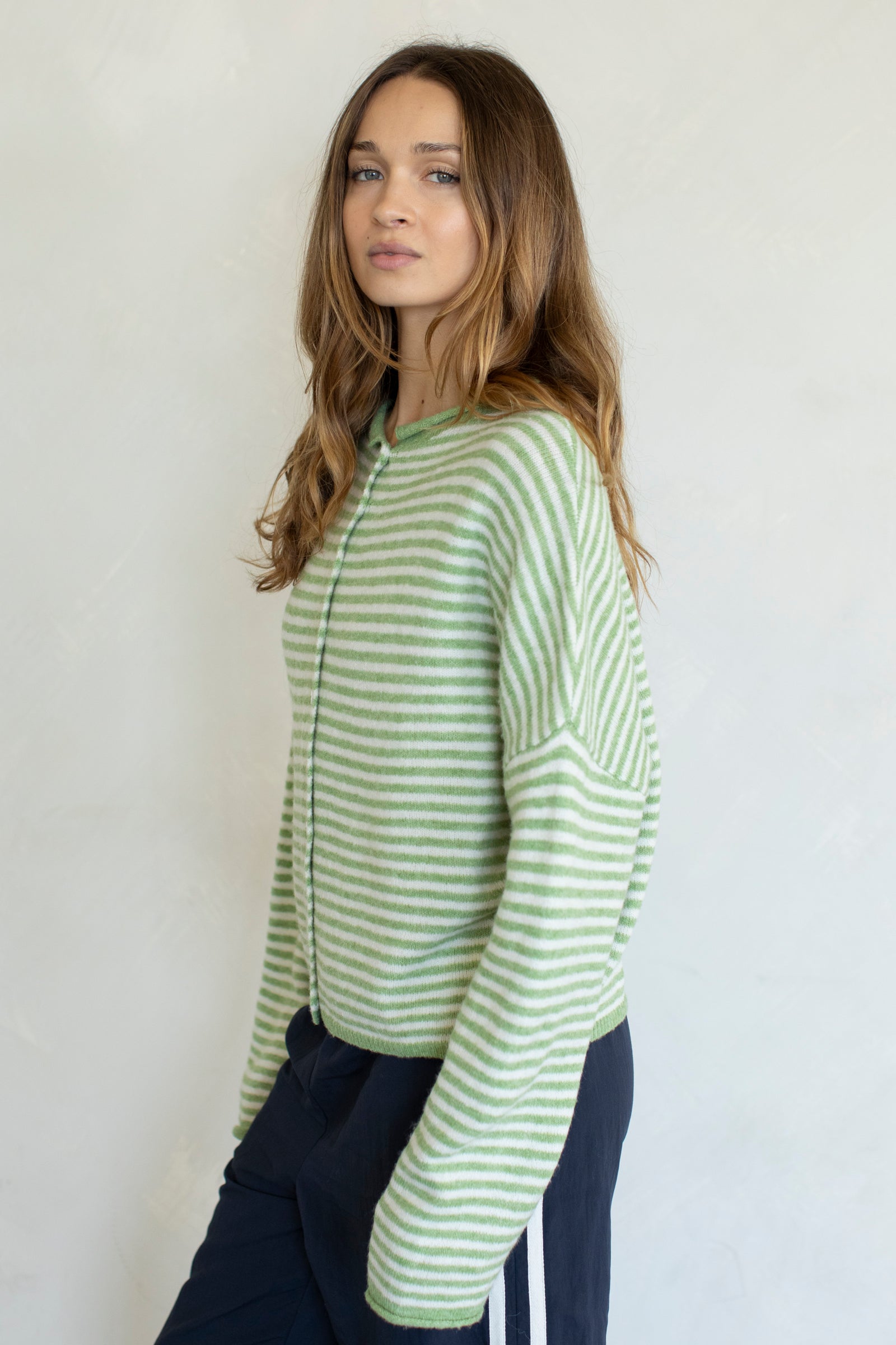 Mini Striped Piper Cardigan
